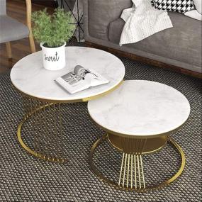 Nesting Table | Marble Nesting Table | Marble Top Nesting Table set of 2
