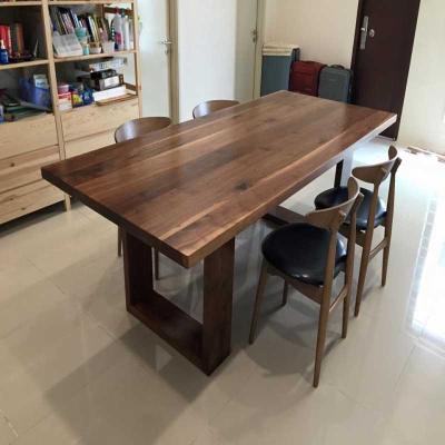 Dining Table | Solid Wood Dining Table | LunaraForge Open Wooden Dining Table| Acacia Wood with Open Wooden Pedestal Base &...