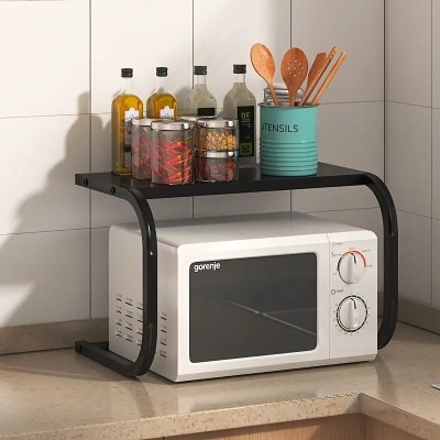 Space-Saving Microwave Oven Shelf Rack | Storage Oven Stand | OTG Stand for Kitche...