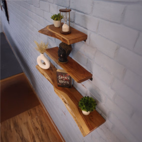 Live edge Floating shelf set of 3