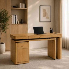 FlowFlex 360-Degree Rotating Electric Adjustable Standing Desk, Modern L shaped Ex...