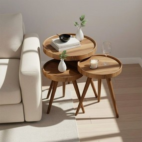 Forest Bloom Nesting Table Set Of 3