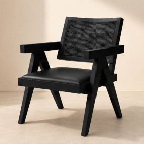 Midnight Elegance Lounge Chair