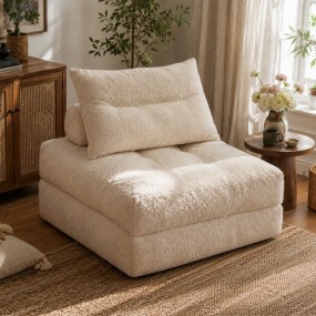 Fold Out Futon Chair | Foldable Single Sofa Bed for Guests